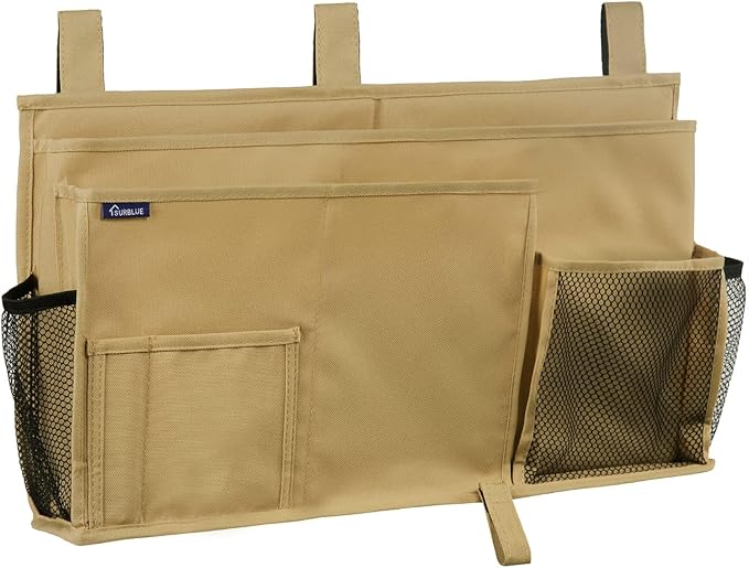 Surblue Bedside Caddy Hanging Bed Organizer Storage Bag Pocket by SURBLUE