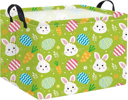 Rectangular Easter Bunny Storage Basket by TIBAOLOVER