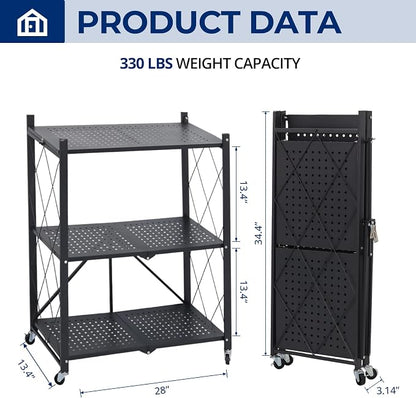 3 Tier Foldable Storage Shelves - Image 3