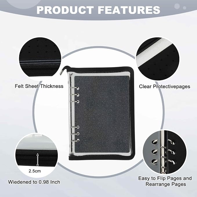 CAPASTEC Pin Bag, Portable Pin Display Book, Brooches Storage - Image 3