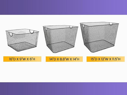YBM Home Kitchen Pantry Organizer Wire Baskets - Image 6