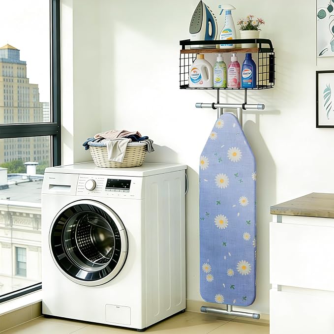 2 Tier Ironing Board Hanger Wall Mount, Laundry Room Ironing Board Holder | - Image 2