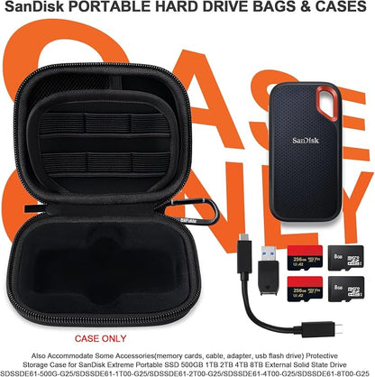 Hard Case for SanDisk Extreme Portable SSD 500GB 1TB 2TB 4TB 8TB External Solid - Image 2
