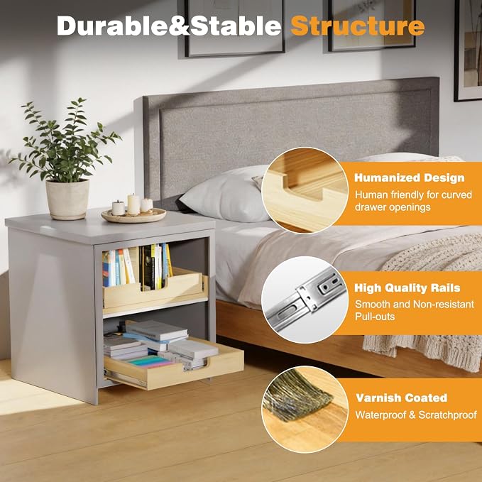 Pull Out Cabinet Organizer, Soft Close Slide Out Wooden Pull out Drawers - Image 8