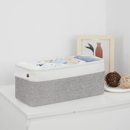 Bidtakay Small Bins for Organization Fabric Baskets for Toilet Paper Storage - Image 7