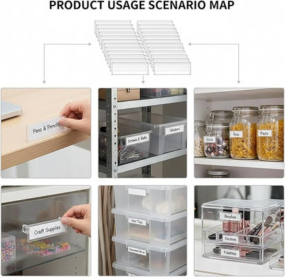 Adhesive Shelf Tag Label Holders Clear, Label - Image 8