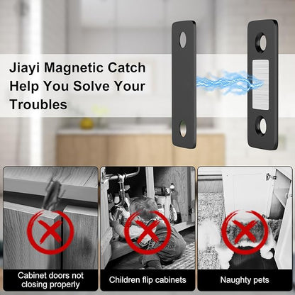 Cabinet Magnetic Catch Jiayi 4 Pack Ultra Thin Cabinet Door Magnets Stick on - Image 8
