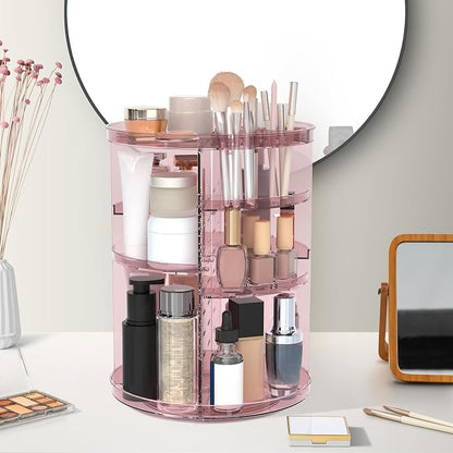 Rotating Makeup Organizer, DIY 8 Adjustable Layers 360 Spinning Skincare - Image 7