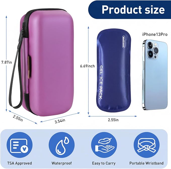 Insulin Cooler Travel Case, Portable Temperature Display Medicine Travel Cooler - Image 7