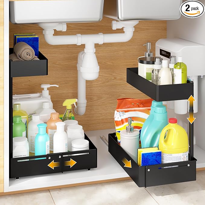 2Packs Under Sink Organizer by Henyol