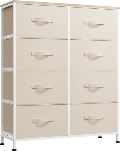 WLIVE Fabric Dresser for Bedroom, Tall Dresser by WLIVE
