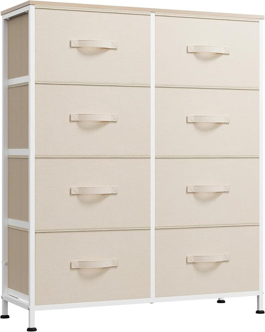 WLIVE Fabric Dresser for Bedroom, Tall Dresser by WLIVE