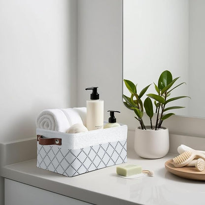 DECOMOMO Small Storage Basket, Closet Storage Bins, Baskets - Image 2