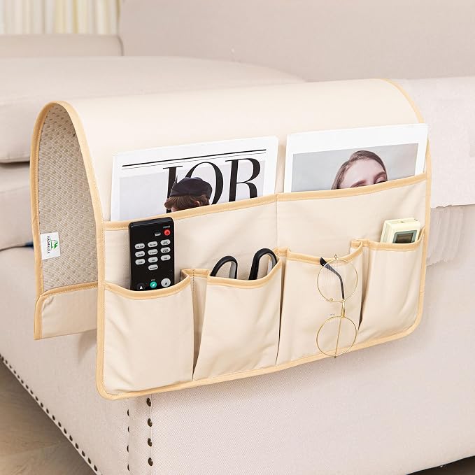 HAOMAIJIA Anti Slip Sofa Armrest Organizer Arm Chair Bedside Caddy Storage by HAOMAIJIA
