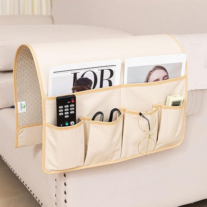 HAOMAIJIA Anti Slip Sofa Armrest Organizer Arm Chair Bedside Caddy Storage by HAOMAIJIA