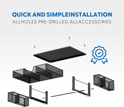 Simple Trending Desk Organizer and Accessories, 2-Tier Computer Monitor Stand - Image 6