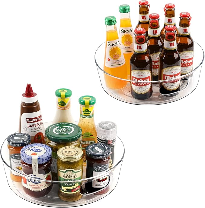 GUZON 2 Pack Lazy Susan Organizer by Guzon