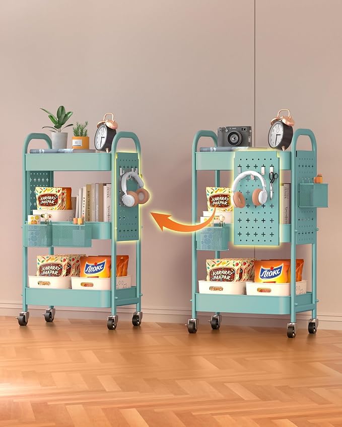 ALVOROG 3 Tier Rolling Cart - Image 6