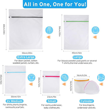 Ultimate 7 Pack 6 Size Mesh Laundry Bags Set - Image 2