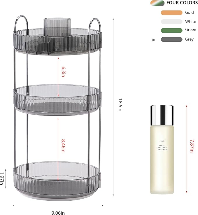 YCIA&DONE Rotating Makeup Organizer - Image 6