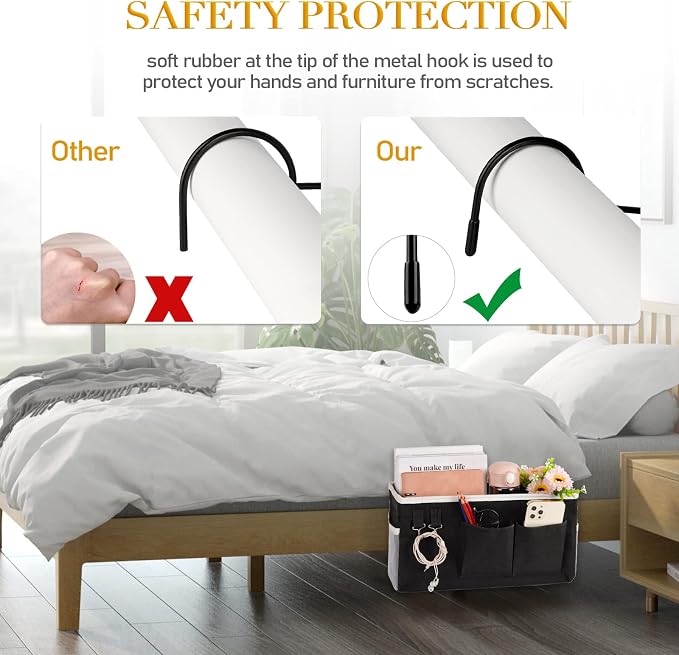Bedside Storage Caddy/Bedside Hanging Storage Bag - Image 6