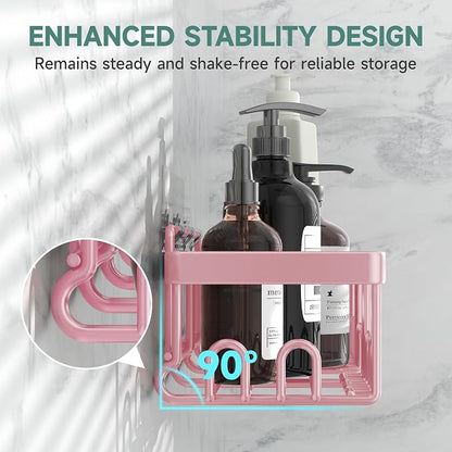 Veken Large Capacity Shower Caddy 6-Pack, No Drilling & Rustproof, Adhesive - Image 2