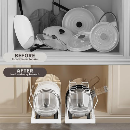 2 Pack Pots and Pans Organizer Under Cabinet - Image 3