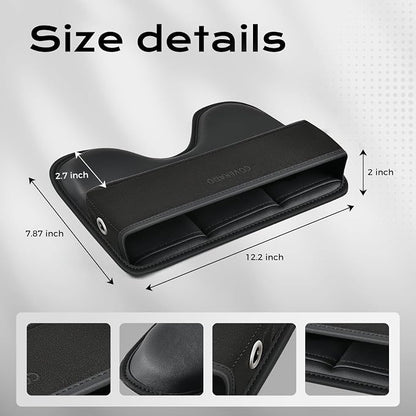 Coverado Universal Car Seat Gap Filler Organizer, Premium Suede Leather Car - Image 9