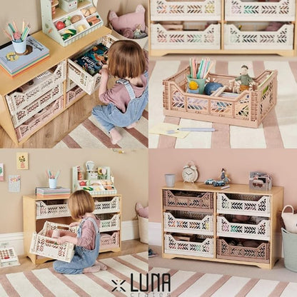 Collapsible Storage Box, Foldable Crate Organizer Bin - Image 5