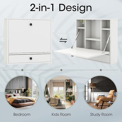 Tangkula Folding Wall Table - Image 7