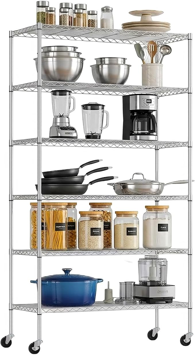 PayLessHere | 6-Tier Wire Shelf by BestOffice