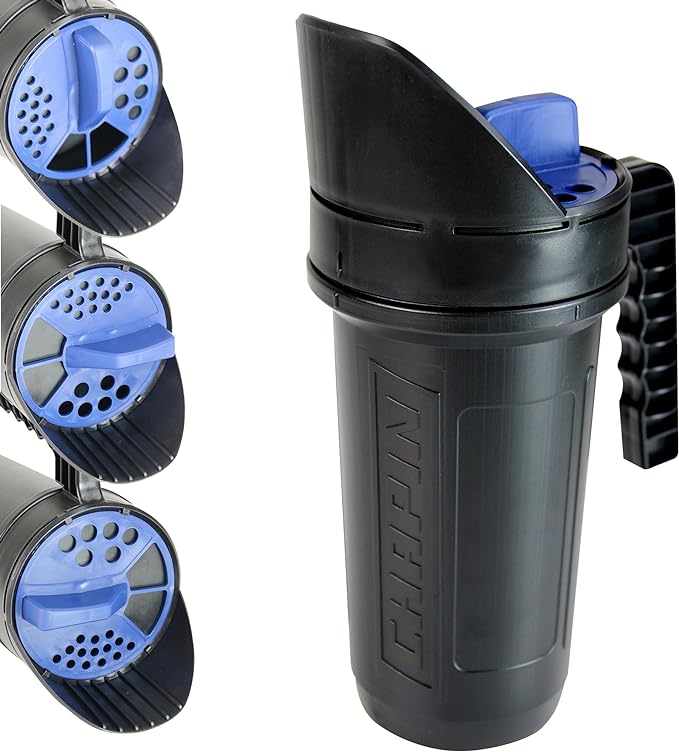 Chapin 8740A: 64-Ounce Black Poly Hand Shaker Spreader by Chapin