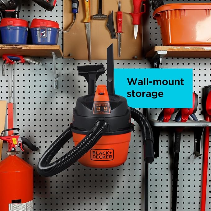 BLACK+DECKER Shop Vacuum Wet and Dry, Small Shop Vac - Image 6