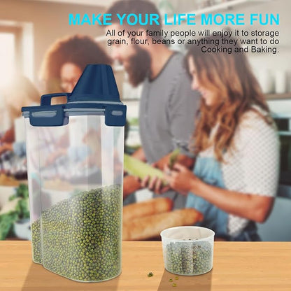 Uppetly Rice Airtight Dry Food Storage Containers, BPA Free Plastic Storage Bin - Image 6