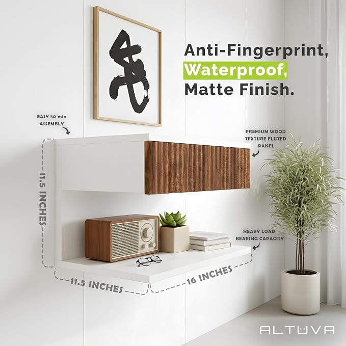 Floating Nightstand Set of 2 - Image 2