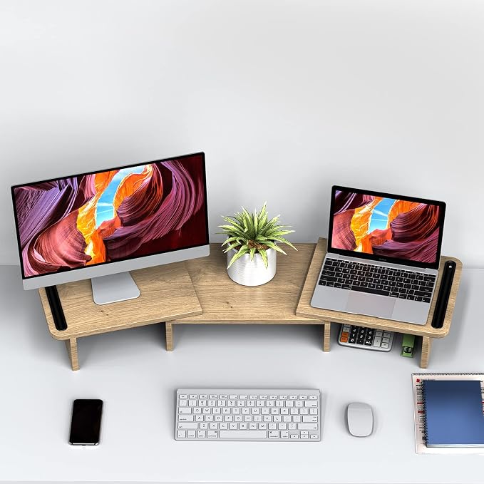Zimilar Dual Monitor Stand Riser, Monitor Stand - Image 6