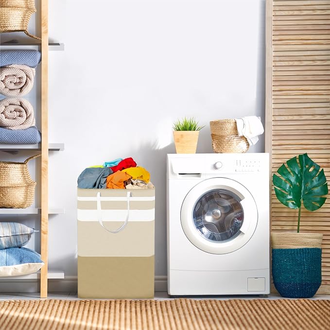 2-Pack Foldable Laundry Basket, Large Laundry Baskets - Image 6