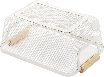 AJIODA Metal Mesh Steel Basket, Small Wire Storage Organizer Basket - Image 5