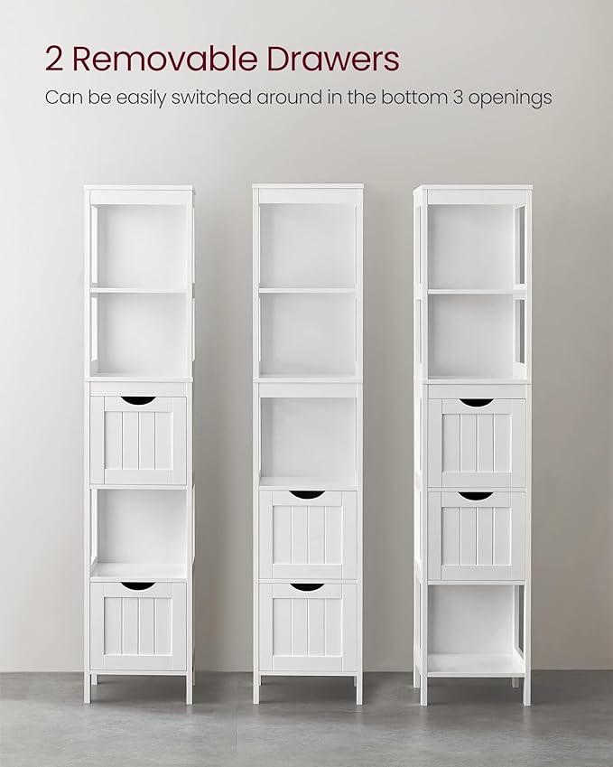 VASAGLE Storage Cabinet, Storage Organizer Rack Stand - Image 4