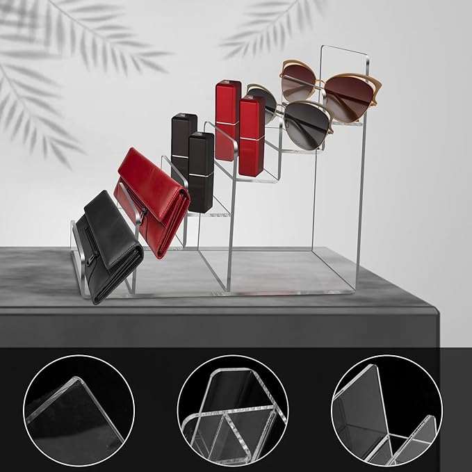 Acrylic Wallet Display Stand Purse Handbag Organizer, Acrylic Display Shelf - Image 5