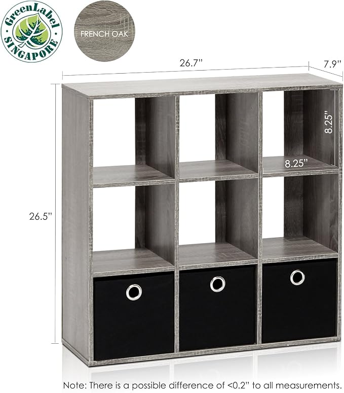 Furinno Simplistic 9-Cube Organizer - Image 4