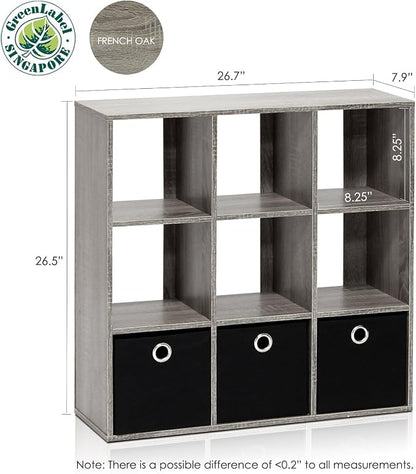 Furinno Simplistic 9-Cube Organizer - Image 4
