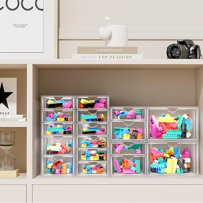 Makeup Acrylic Organizer with 17 Drawers, Desk Organizers and Accessories - Image 5