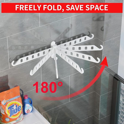 JOOM Wall Mounted Drying Rack, Foldable Clothes Hanger Rack - Image 5