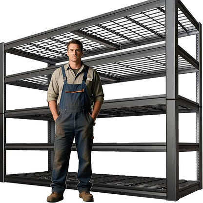 68" Wide Heavy Duty Garage Shelving Units, 5-Tier Deep Storage Shelves by SKZNSA
