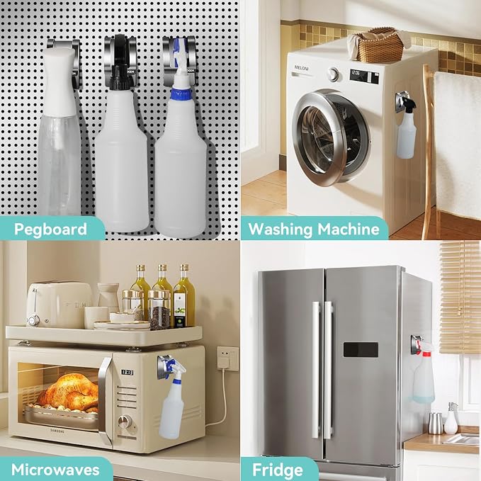 KIHOGEM Magnetic Spray Bottle Hanger, Stainless Steel Spray Bottle Holder - Image 7