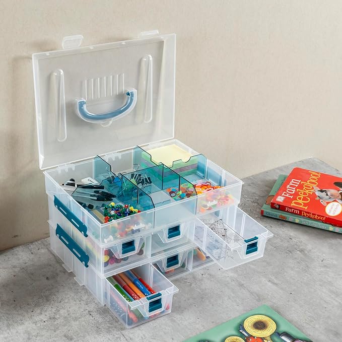 MyGift 11 Inch Craft Storage Organizer Case - Image 7