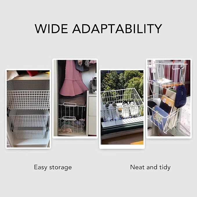2PCS Freezer Organizer Bins, Steel Wire Freezer Basket - Image 5