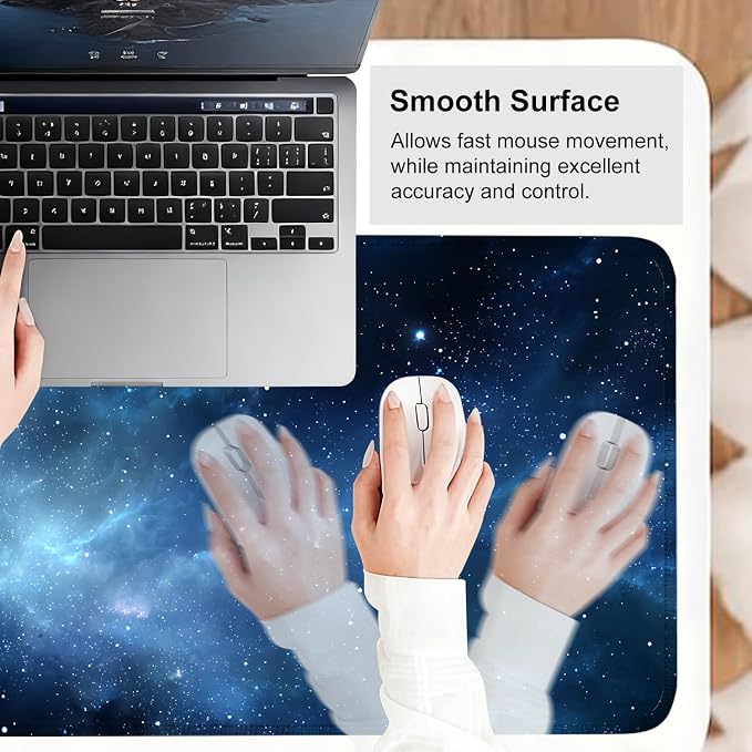 Galaxy Mouse Pad – Large Extended Desk Mat 31.5 x 11.8 in– Deep Space Nebula - Image 6