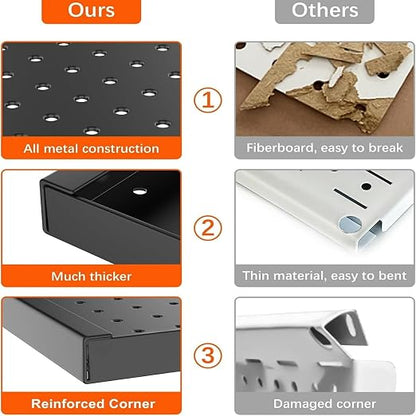TORACK 3-Pack 12x24 inch Metal Pegboard Panels - Image 6